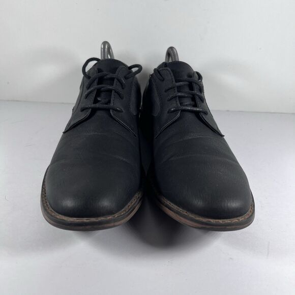 Perry Ellis Portfolio Thom Wide Black Lace Up Dress Shoes Men's Size 8.5 2W - Picture 2 of 8